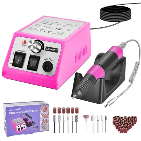 LAVAED 35000 RPM Professional E-File Nail Drilling Machine, High-Speed Electric Tool for Acrylic & Gel Nails, Care Solution for Salon & At-Home DIY Manicure Pedicure