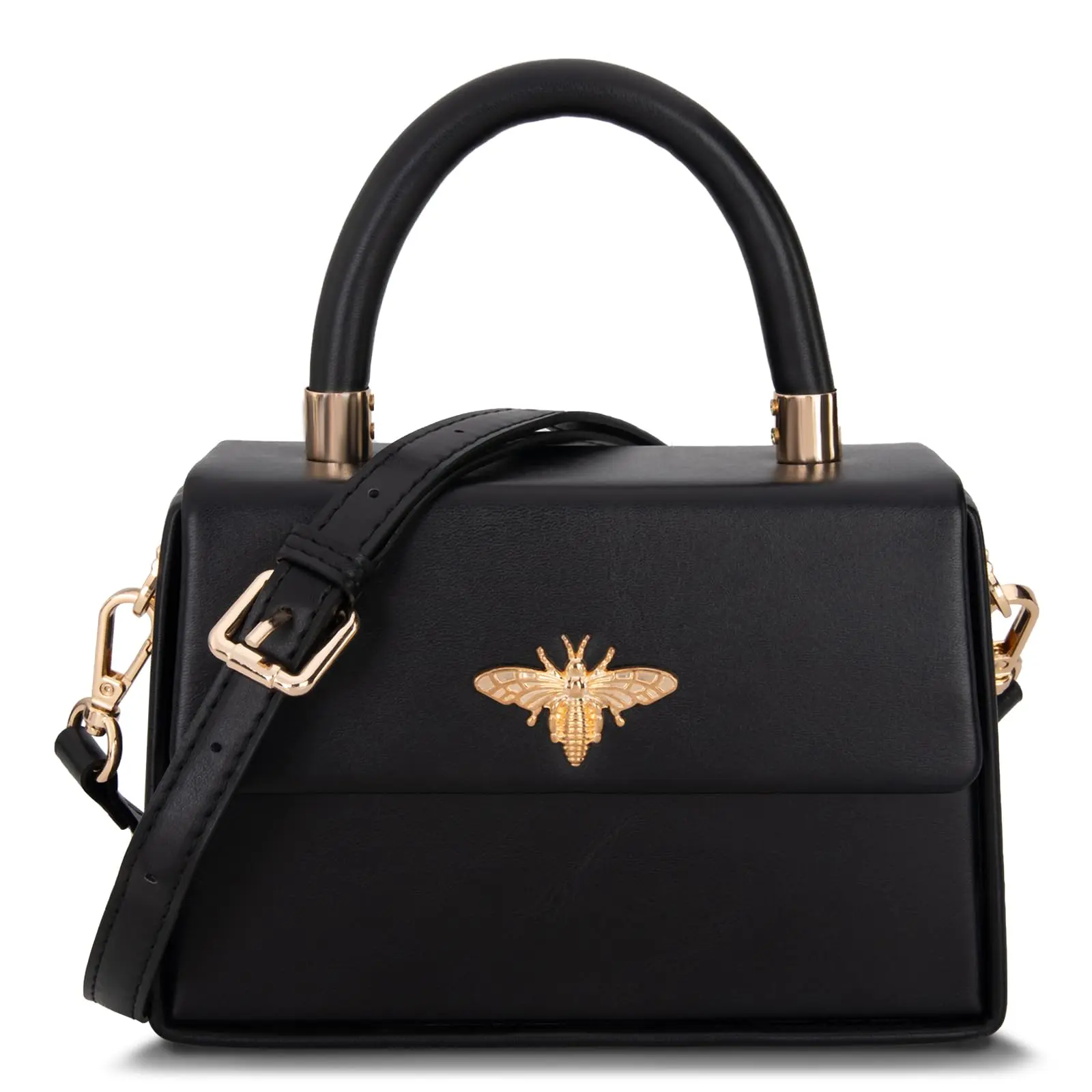 Milan Chiva Women's Classic Bow-Knotted Gold Handbag - Elegant Flap Square Mini Satchel with Small Top Handle, Adjustable Strap, Casual Luxury Gift Option, Gold Bag, Flap Square Bag, Hand Shoulder Bag