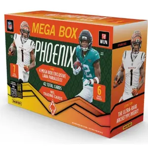 Multi box Break- (1)2026 Leaf Meatl Footbal Jumbo- (1) 2025 Optic hobby box-(1) 2025 Phoenix International Mega Box-(2)2025 Phoenix Mega Box
