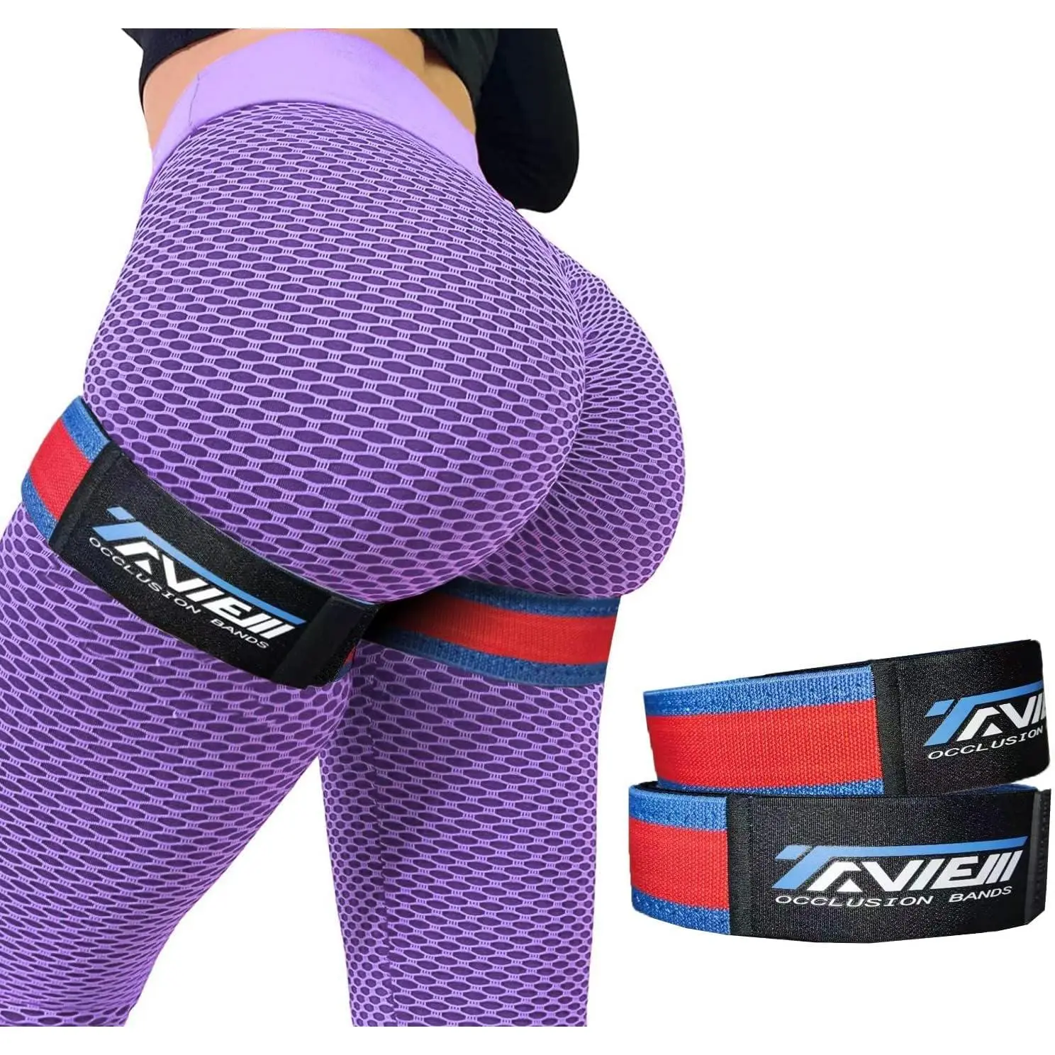 Occlusion Bands for Women Glutes & Hip Building, Blood Flow Restriction Bands BFR Bundle Booty Bands, Best Fabric Resistance Bands for Exercising Your Butt, Squat, Thigh, Fitness