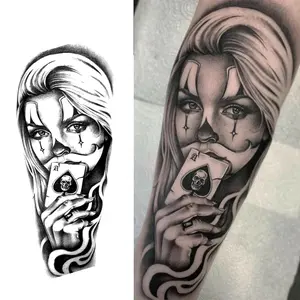 Clown Woman with Ace of Spades