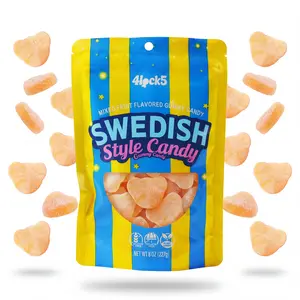 Swedish Style Gummy Candy 1/2 lb – Mango Passion Fruit Flavor, Bear Head Shape, Chewy Sweet Candy, Sealed Bag Snack & Gift