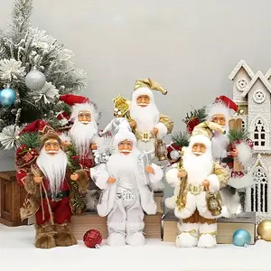 12 Inch Santa Claus Figurine, Festive Christmas Decor, Ideal for Parties & Gifts, No Electricity Required, Collectible Item