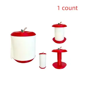 Apple Shaped Plastic Napkin Holder, Independent Installation, Suitable for Kitchen Bathroom Dining Room, Cute Gift Idea