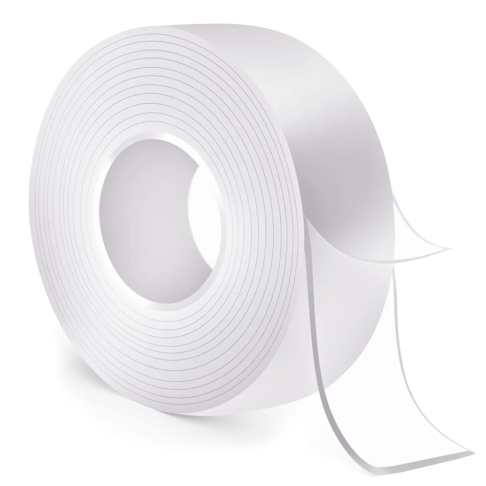 Heavy Duty Double-Sided Acrylic Nanotape, Multipurpose Removable Adhesive Sheets for Car Accessories, 9.8ft Length, 2.2lb Holding Capacity, Waterproof Adhesive for Wet Spaces, Invisible Transparent Tape Works on Smooth Walls and Cars
