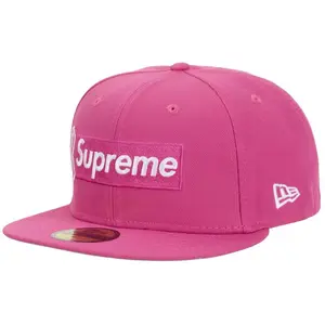 Supreme x New Era Breast Cancer Awareness Box Logo Fitted Hat, from StockX