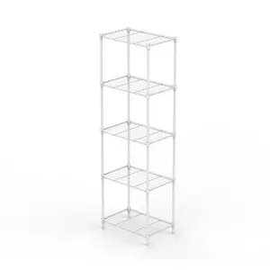 Garvee 5-Tier Wire Shelving Storage Shelving Unit, Small Kitchen Shelves Metal Adjustable Garage Shelving for Pantry Shelf Kitchen Garage, 55"H x 17.7"L x 13.8"W