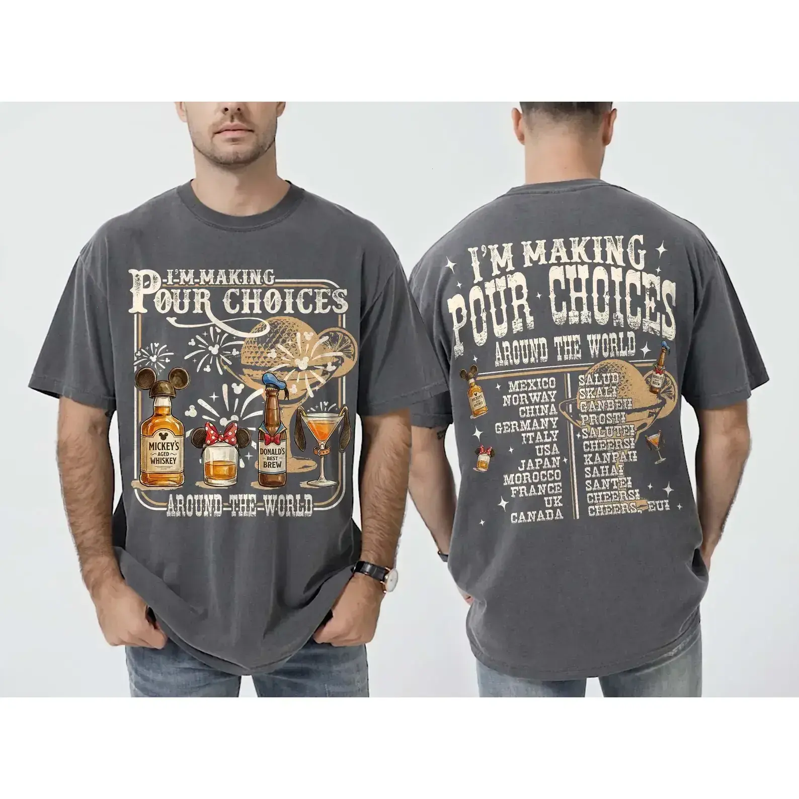 I'm Making Pour Choices Around The World Shirt, Epcot Drinking Shirt, WDW Epcot Shirt, Epcot World Tour, Gifts for men