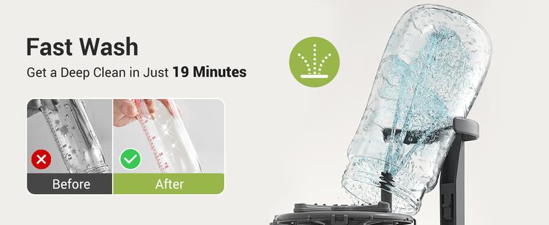 Grownsy Bottle Washer Pro - All in One Machine for Easy Cleaning - Sterilizer and Dryer for Baby Bottles, Pump Parts, and Sippy Cups./b01