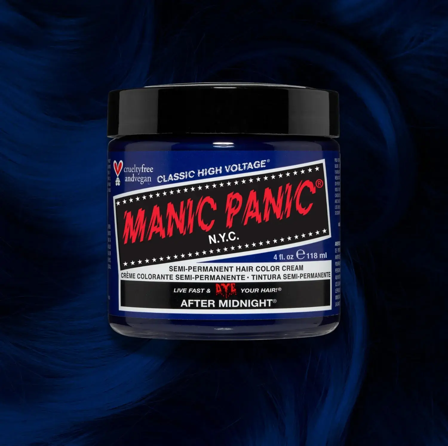 After Midnight® - Classic High Voltage® Deep Dark Blue Semi-Permanent Hair Dye