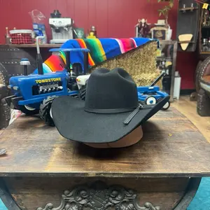 Tombstone 10X roper black wool felt cowboy hat