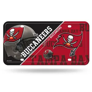 Rico Industries  Tampa Bay Buccaneers License Plate, Metal