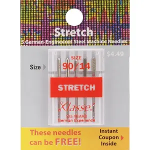 Klasse Size 90/14 Stretch Sewing Machine Needles