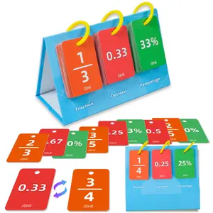 69pcs Decimal Fraction Percentage Conversion Educational Desk Toys, Mind Cognition Early Education Training Tools, Math Learning Tools, Perfect Gift for Kids