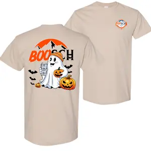 Boosh Light Ghost Cute Halloween 2 Sided Shirt, Busch Light Halloween T-Shirt, For Men And Women, Halloween Cute Ghost Trendy Shirt, Cotton Shirt