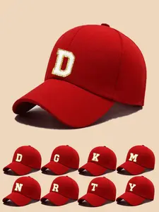 1PC Unisex Beach Vacation Sun Protection Baseball Cap, Embroidered Design, Breathable Adjustable Sunscreen Hat, Swimming Travel Camping Outdoor Activity Hat