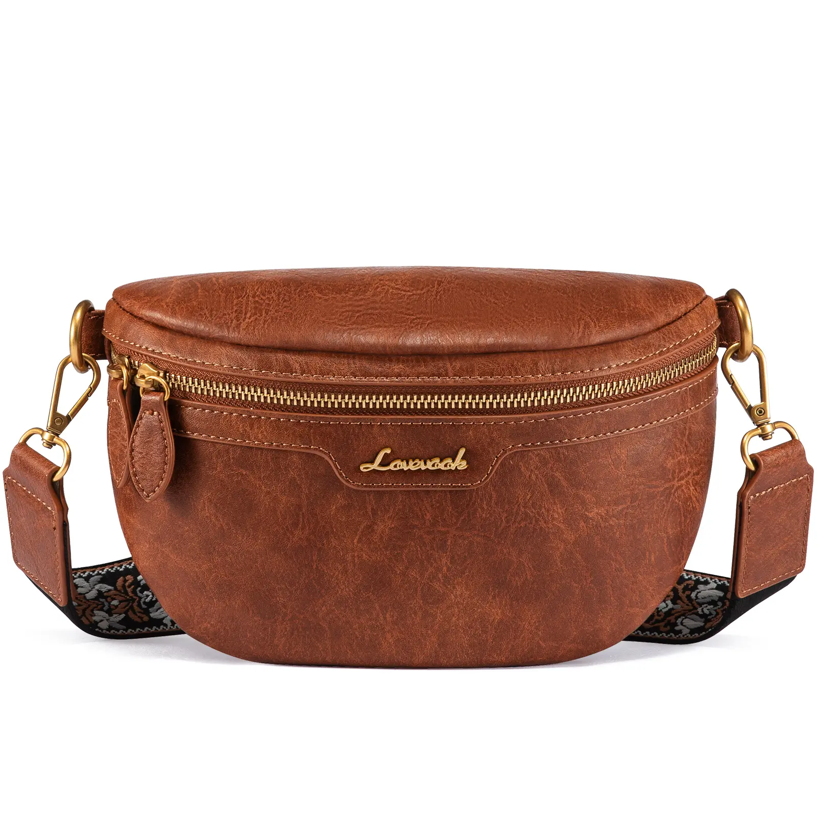 【NEW IN】LOVEVOOK Fanny Packs for Women Cross Body, Vegan Leather Belt Bag for Women, Waterproof Sling Purse Fashion Waist Pack Designer Chest Bum Bag with Boho Style Strap