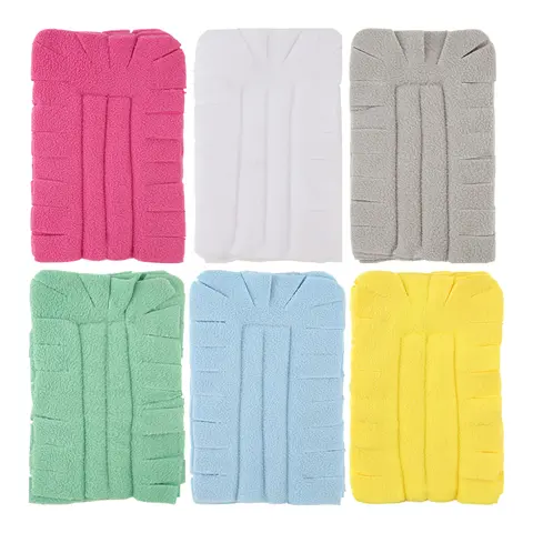 12-Pack Reusable Synthetic Fleece Duster Replacement Heads, Colorful Soft Polyester Fiber Flat Covers, Compatible with Most Handles, Soft and Convenient for Household Ceiling Fans, Furniture Cleaning