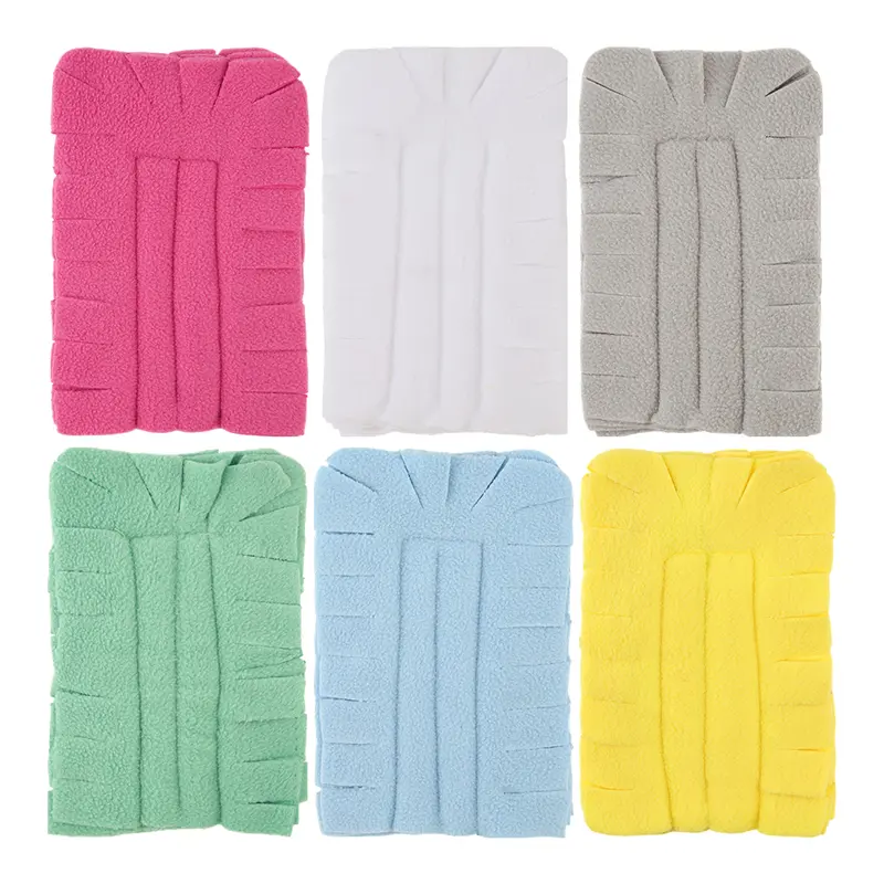 12-Pack Reusable Synthetic Fleece Duster Replacement Heads, Colorful Soft Polyester Fiber Flat Covers, Compatible with Most Handles, Soft and Convenient for Household Ceiling Fans, Furniture Cleaning