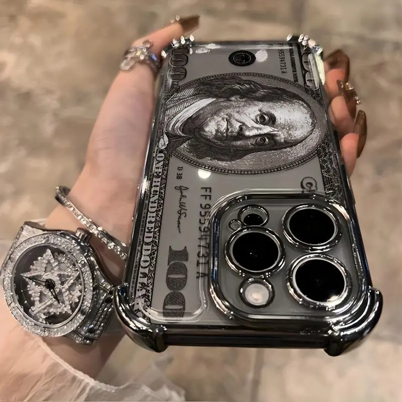 Featuring a Dollar Pattern Phone Case Compatible with iPhone 17 Air 16 15 14 13 12 11 Pro Max Plus Featuring Strengthened Four Corners Soft Back for Drop Protection Cover Protective.QXA861