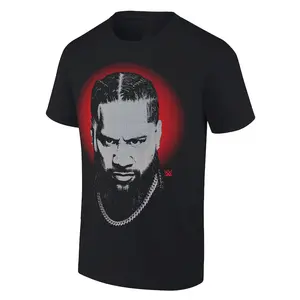 Men's Ripple Junction Black Jimmy Uso Portrait T-Shirt Professional Wrestler Tee For Man And Woman Unisex T-Shirt, Hoodie, Sweatshirt Menswear Fitted