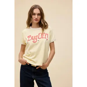 Bug Off Vintage Ringer Tee