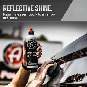 Adam's Polishes Graphene Liquid Wax 16oz - Fills Minor Imperfections Swirls & Oxidation - Graphene Ceramic Coating Infused Car Wax Polish Sealant - 4 to 6 Months of Protection