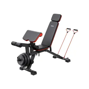 fathersdaygift  VEVOR Weight Bench, 800lbs Adjustable Weight Bench Press for Full Body Workout, Exercise Sit up Bench for Home Gym Strength Training, Flat Bench with with Leg Extension, Preacher Pad, Fast Adjustment