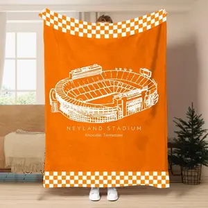 Neyland Stadium - Tennessee Volunteers Football, Warm nap Blanket  College Football Blanket, Soft Warm Cozy Flannel Throw Blanket, Air-conditioned Room Blanket for Bed Home Office, Football Fan Gift, Gift For Young Adults Men Women Boy Girl
