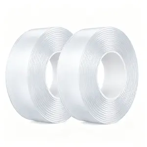 2 Volume  Nano Double Sided Tape 3m x 3cm x 2mm  Heavy Duty Removable Adhesive Strips, Traceless Wall Mount Tape for Home Office Decor