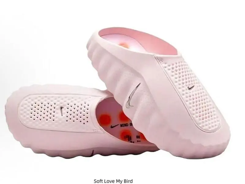 Light Pink EVA Slip On Clogs Hollow Out Non Slip Beach Slides Casual Summer Slippers For Men Women