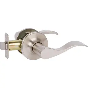 212 MAIN Delaney View Pack Bennett Lever Passage Lock - All-Metal Door Hardware, Lever Handle, KW1 Keyway, Re-Keyable, Satin Nickel Finish, Door-Fitting