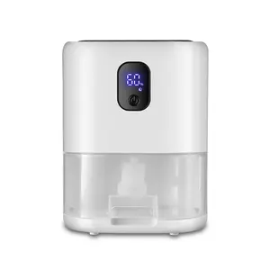Quiet Smart Mini Dehumidifier Reusable Moisture Absorber for Home Wardrobe Indoor Damp Removal