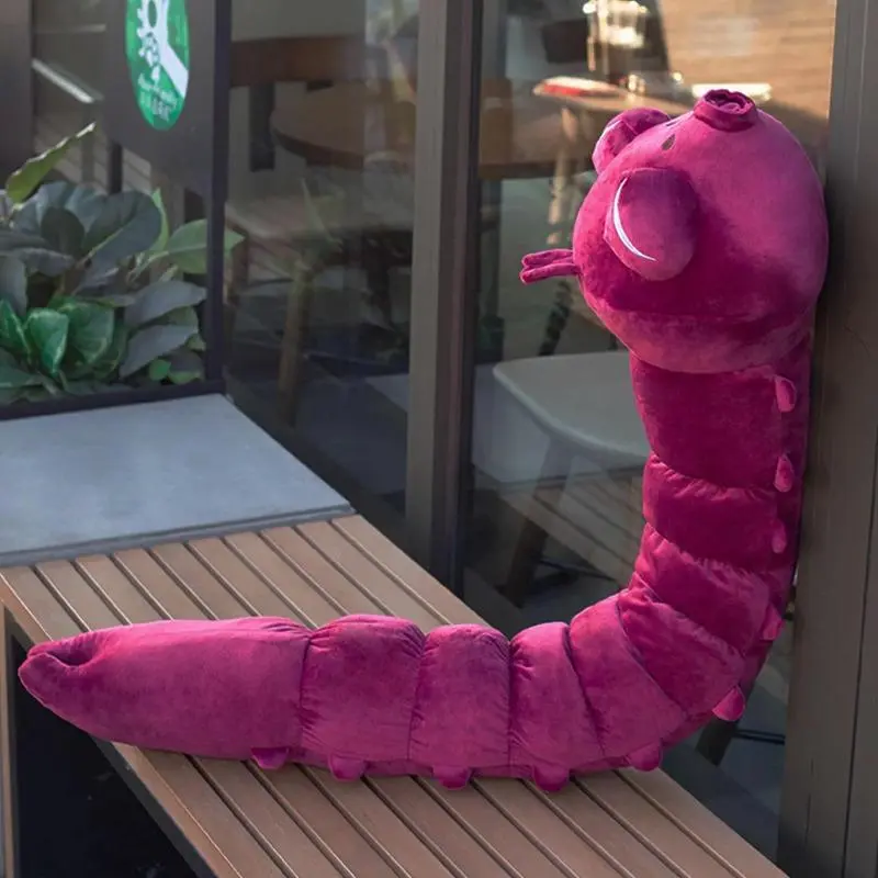 Kawaii Long Worm Plush Toy - Unisex Huggable Monster Stuffed Animal, Cute Home Decor, Ideal Gift for Enthusiasts, Decoration