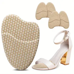 2 Pairs Silicone Forefoot Pads Metatarsal Pads High Heel Comfort Pads Anti Slip Invisible Half Size Pads Fashion Accessories