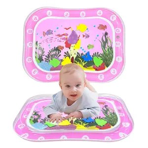 Inflatable Crawling Pad Water Mat, Water Doodle Mat, Baby Playtime Toy, Promotes Development, Suitable for All Seasons, Kids Gift, Inflatable Tumbling Mat