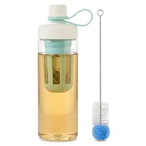 SUSTEAS Quantified Hydration Bottle - Weighs Your Water Intake + Built-in Tea Strainer summerwins