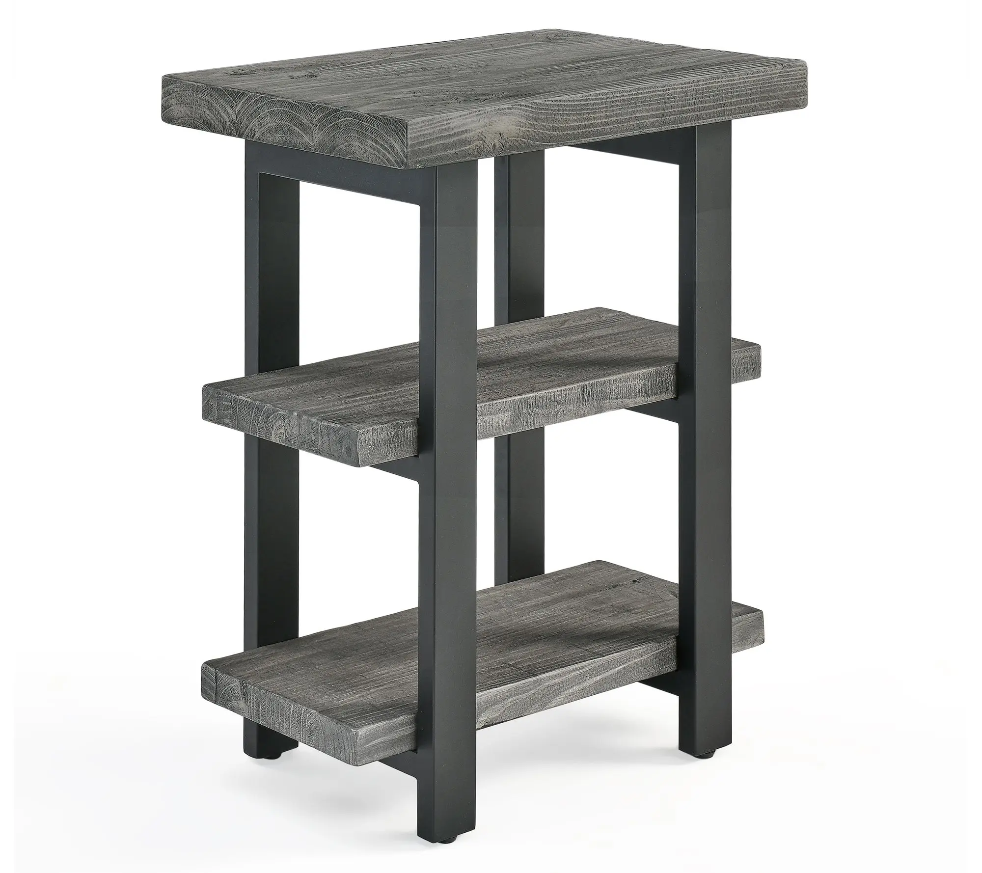 Alaterre Furniture Pomona 3-Tier Solid Wood EndTable