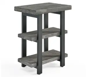 Alaterre Furniture Pomona 3-Tier Solid Wood EndTable
