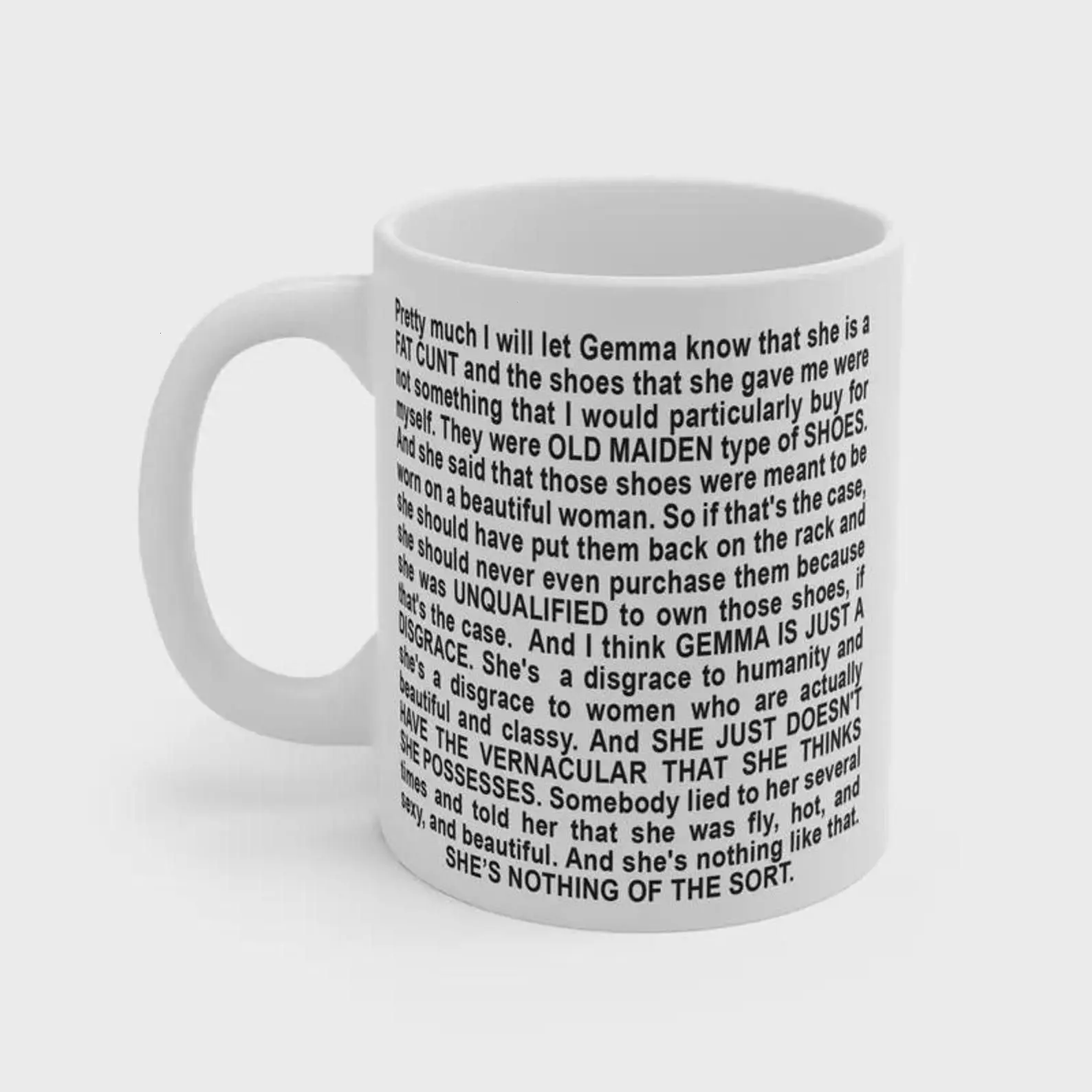 Funny Big Brother NY Tiffany Mug, Viral Reality TV Quote Coffee Mug, Iconic Meme Gift for Fans, Colleagues, White Elephant, 11 oz/15 oz