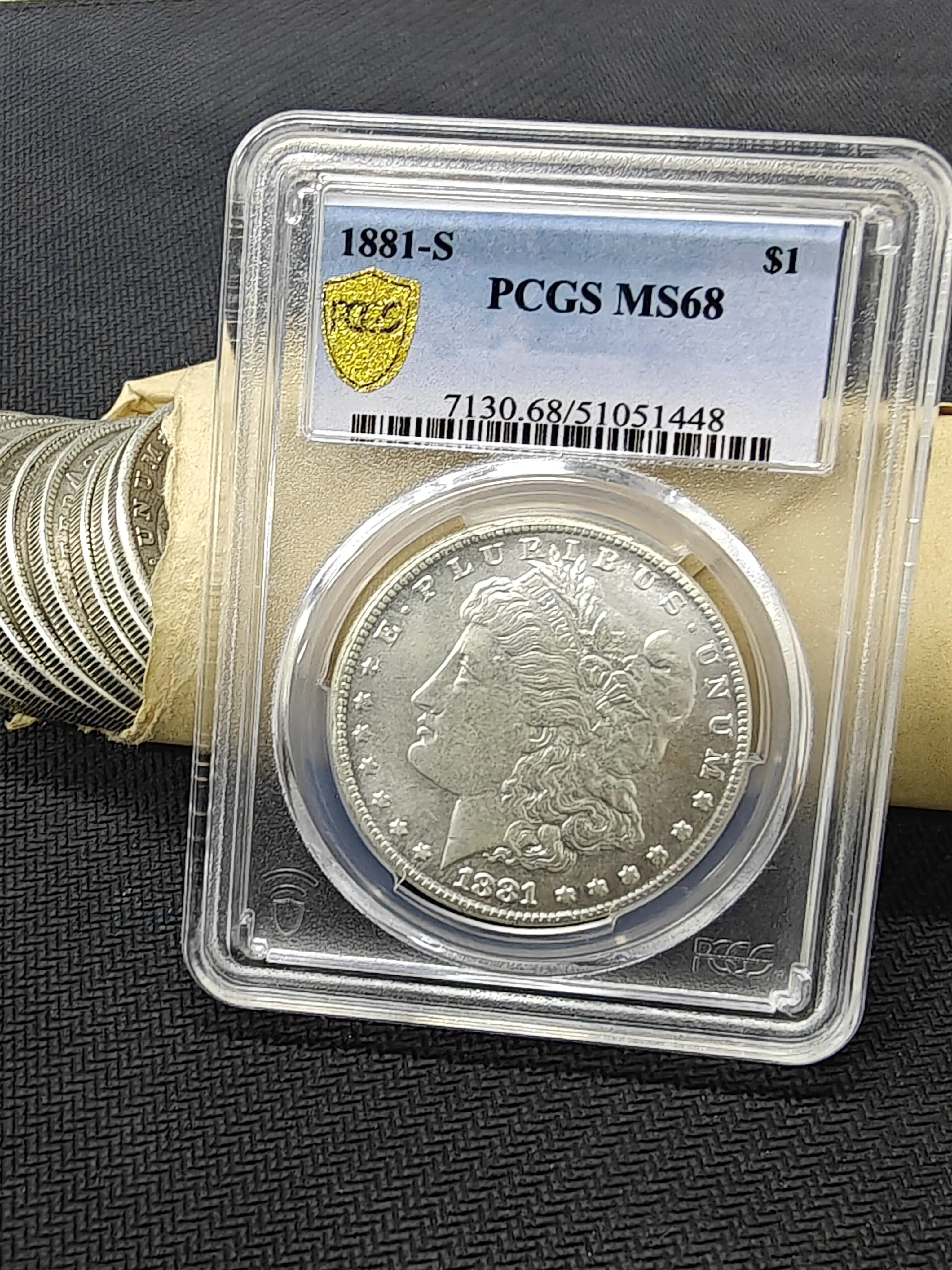 1881-S Morgan Silver • PCGS MS68 • San Francisco Legend • Premier Collection Piece #MorganDollar #1881S #SanFrancisco #PCGS #MS68 #CoinTok #CoinCollecting
