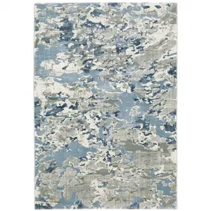 212 MAIN 508762 10x13 ft. Low-Pile Durable Rectangle Area Rug, Modern Abstract Contemporary Decorative Stain-Resistant Power-Loom Machine-Made Multi-Color Rug, Contemporary Rugs, Decorative Rugs