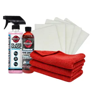 Renegade Products | Chrome Maintenance Bundle – Restore & Protect Chrome, Metal & Marine Surfaces | Includes Chrome Polish, Glass Cleaner, Steel Wool & Towels