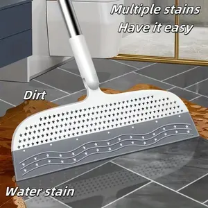 Magic Broom 49" – Double Sided Floor & Glass Scraper for Pet Hair, Dust & Multi Surface Cleaning Tool