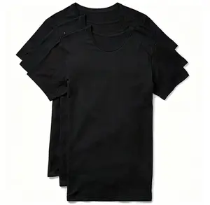 TRAILBLAZER Slim Fit White and Black Tees Crewneck (3 Pack)