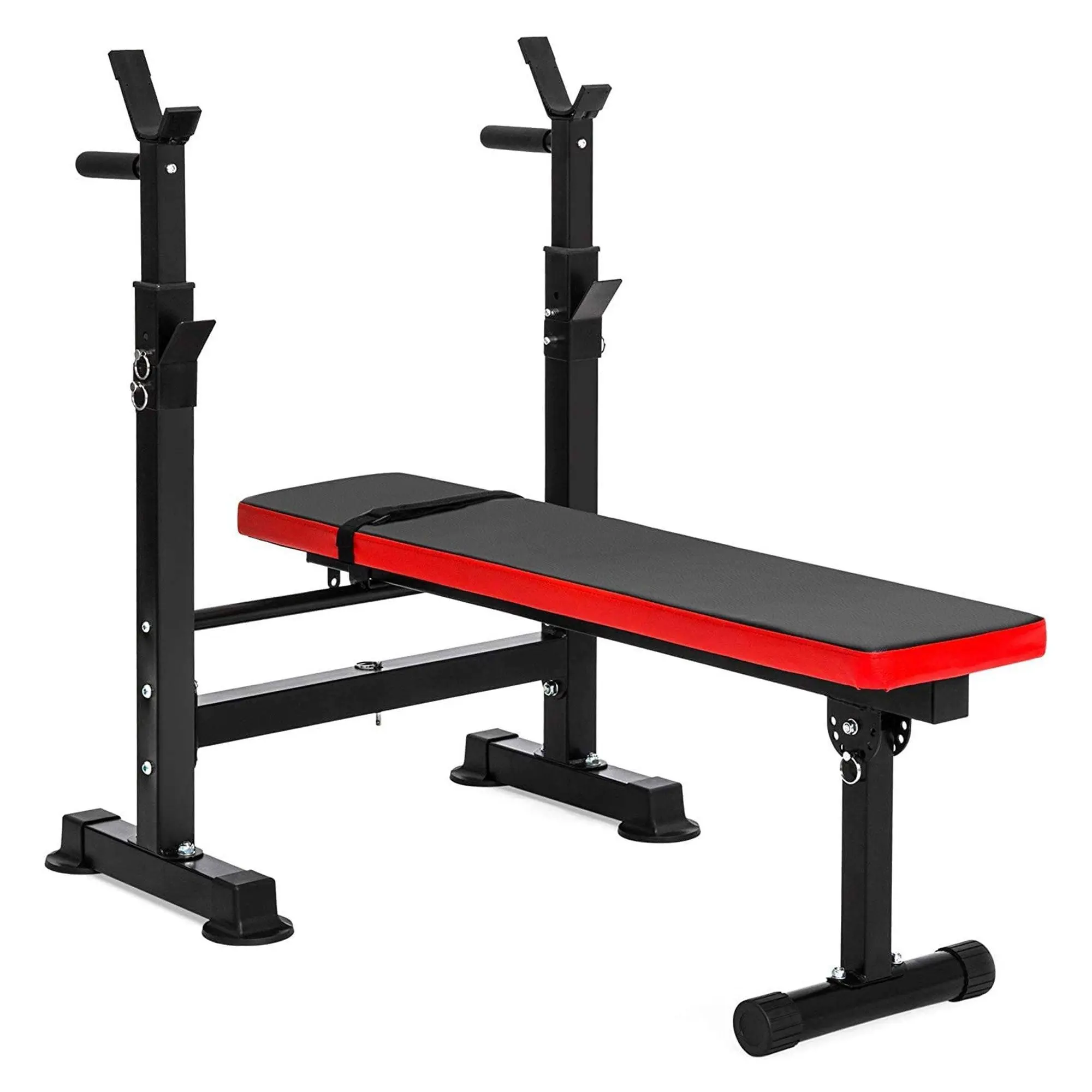 BalanceFrom Fitness Multifunctional Adjustable Workout Station with Squat Rack, Olympic-Style Bench, 400 lbs Weight Capacity, 40 x 12 x 40 Inches BalanceFrom Fitness Multifunctional Adjustable Workout Station with Squat Rack, Olympic-Style Bench, 400 lbs Weight Capacity, 40 x 12 x 40 Inches