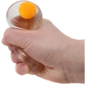 The Dreidel Company Sticky Egg Splat (Clear & White Variety, 6-Pack) Handmade Grape Crystal Mochi Toy Set Stress Relief Glutinous Rice Cake Vibrant Tool Fidget Keychain Cat Ear Plushie Mystery Box Realistic Shell-Ejecting Soft Bullet Gun Starter