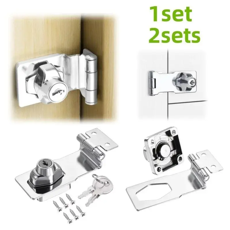 Knob Style Heavy Duty Furniture Safety Lock, Cabinet Drawer Lock with Key & Screw, Home Security Lock, Home Accessories, Home Hardware Accessories, Lockset
