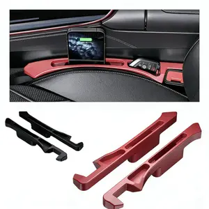 New and Improved Car Seat Crevice Holder: Prevents items from falling into the gaps between seats. Perfect for storing your phone, keys, cards, and other small items. Features a built-in phone charging port. car gap filler organizer car seat gap filler