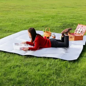 Outdoor Waterproof Aluminum Film Mat, Dual-Sided Picnic Blanket, Beach Pad for Couples & Groups, Summer Camping Tent Floor Mat